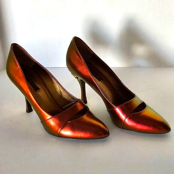 Louis Vuitton Prismatic Limited Edition Patent Leather Heels Size 36/6 - Picture 2 of 16